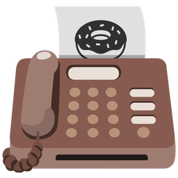 Fax machine and Doughnut