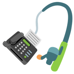 Fax machine and Fishing pole