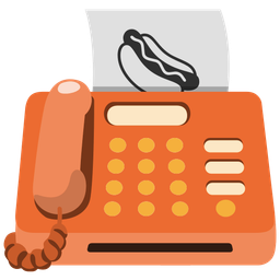 Fax machine and Hot dog