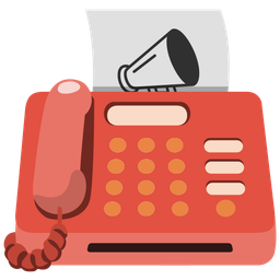 Fax machine and Megaphone