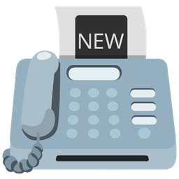 Fax machine and NEW button