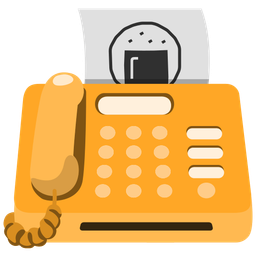 Fax machine and Rice cracker