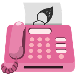 Fax machine and Roasted sweet potato