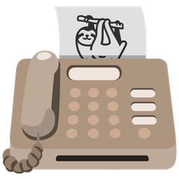 Fax machine and Sloth