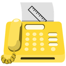 Fax machine and Straight ruler