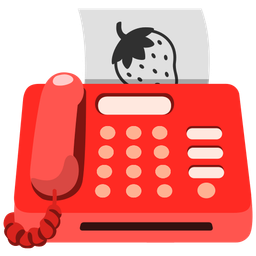 Fax machine and Strawberry