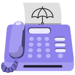 Fax machine and Umbrella