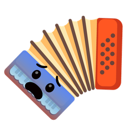 Fearful face and Accordion
