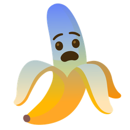 Fearful face and Banana