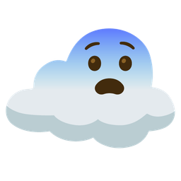 Fearful face and Cloud