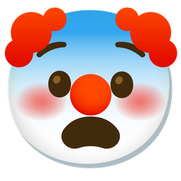 Fearful face and Clown face