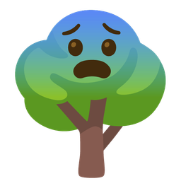 Fearful face and Deciduous tree