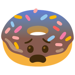 Fearful face and Doughnut