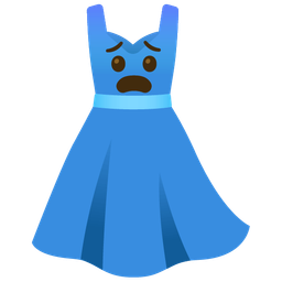 Fearful face and Dress