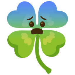 Fearful face and Four leaf clover
