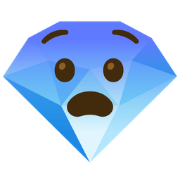 Fearful face and Gem stone