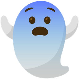 Fearful face and Ghost