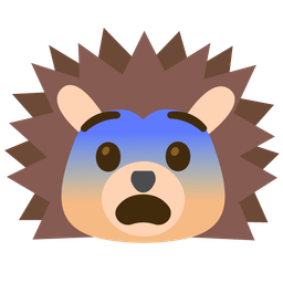 Fearful face and Hedgehog