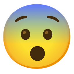 Fearful face and Hushed face