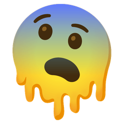 Fearful face and Melting face