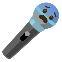 Fearful face and Microphone