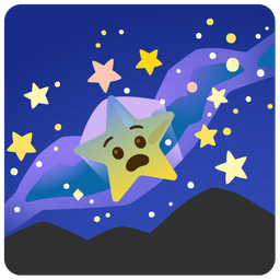 Fearful face and Milky way