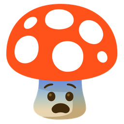 Fearful face and Mushroom