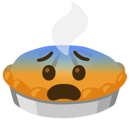 Fearful face and Pie