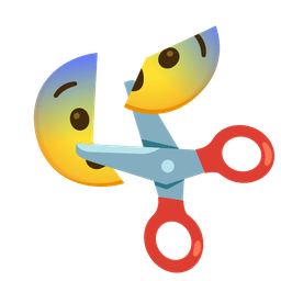 Fearful face and Scissors