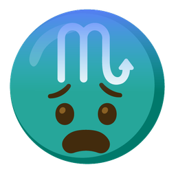 Fearful face and Scorpio