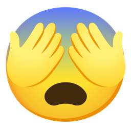 Fearful face and See-no-evil monkey