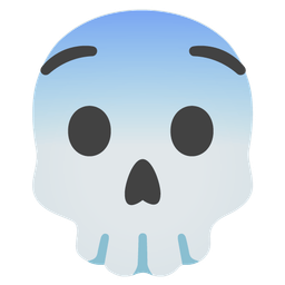 Fearful face and Skull