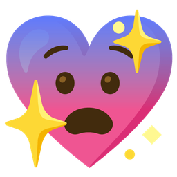 Fearful face and Sparkling heart