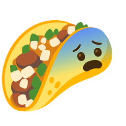 Fearful face and Taco