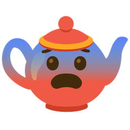 Fearful face and Teapot