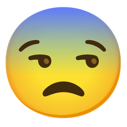 Fearful face and Unamused face