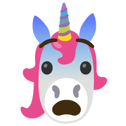 Fearful face and Unicorn
