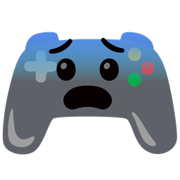 Fearful face and Video game