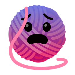 Fearful face and Yarn