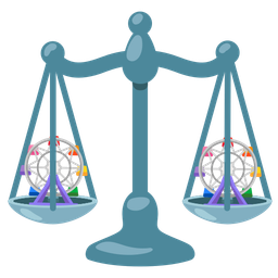 ferris wheel and balance scale