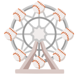 ferris wheel and baseball
