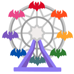 ferris wheel and bat