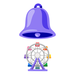 ferris wheel and bell