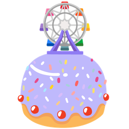 ferris wheel and birthday cake