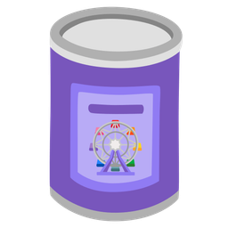 ferris wheel and canned food