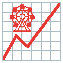ferris wheel and chart increasing