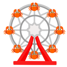 ferris wheel and crab