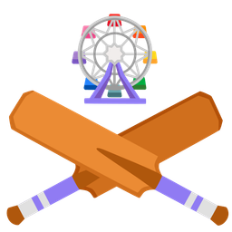 ferris wheel and cricket game