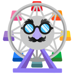 ferris wheel and disguised face