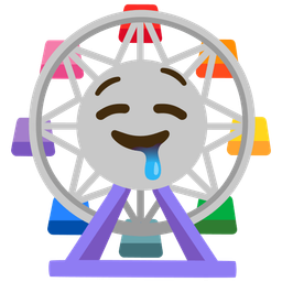 ferris wheel and drooling face